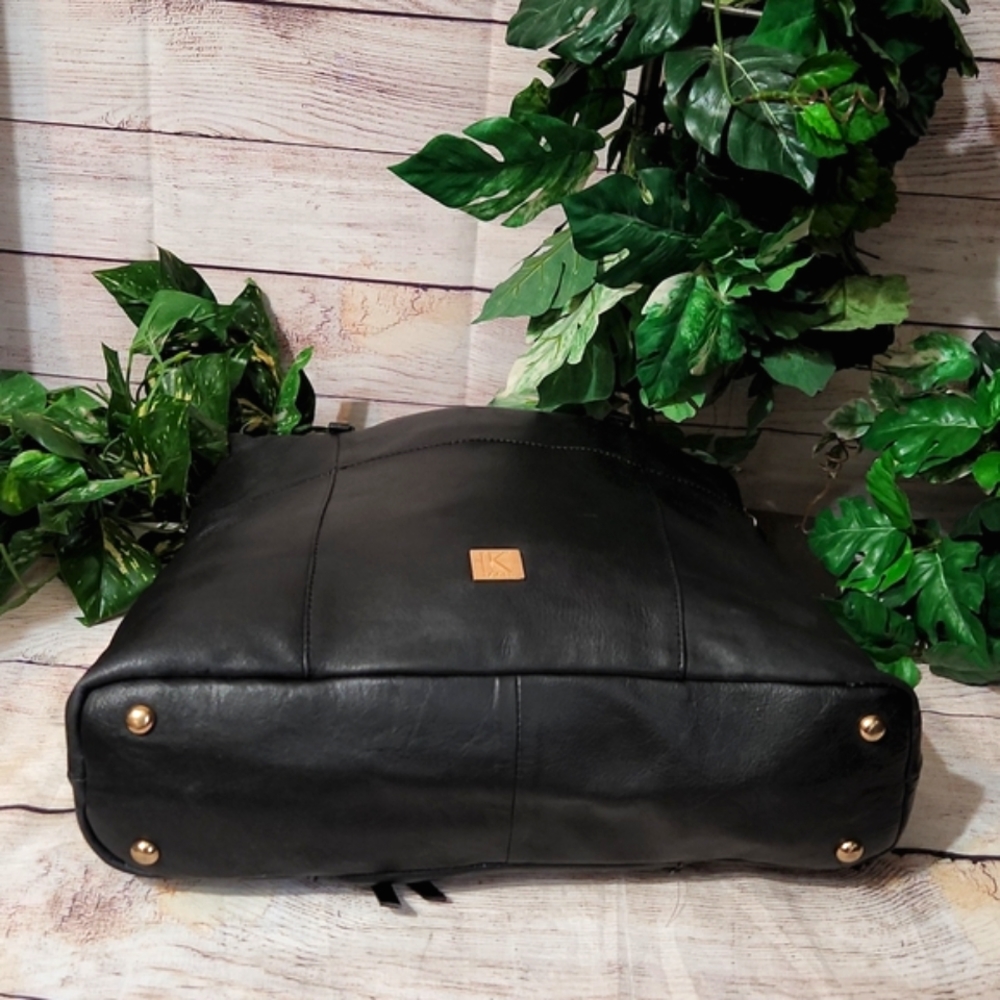 Kooba Everett Black Pebbled Leather Tote - Picture 7 of 16
